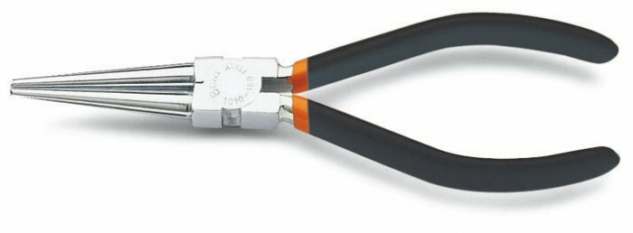 Szczypce okrągłe proste, ramiona pokryte podwójną warstwą pcw, model 1010, 160mm 1