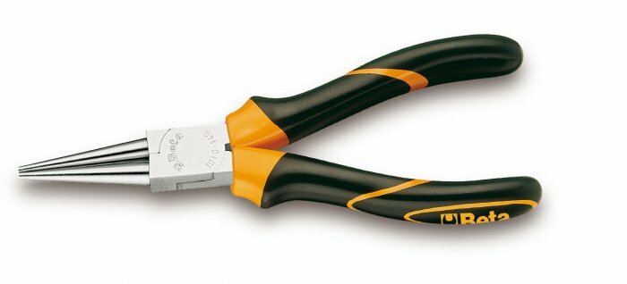 Szczypce okrągłe proste, rękojeści z kompozytu dwumateriałowego, model 1010bm, 160mm 1