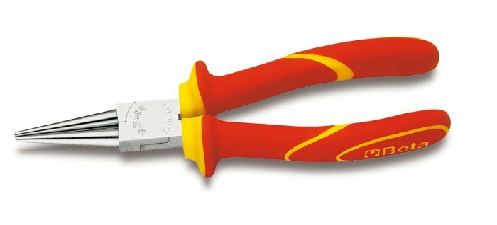Szczypce okrągłe proste, w izolacji do 1000v, model 1010mq, 160mm 1
