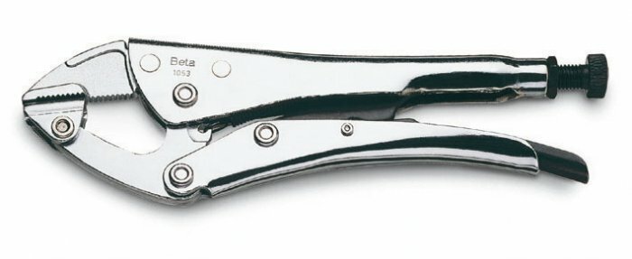 Szczypce nastawne, samoblokujące z ruchomą szczęką, model 1053, 240mm 1