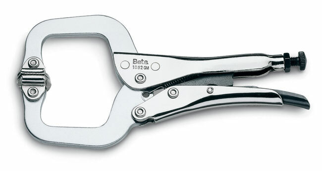 Szczypce nastawne, samoblokujące, szczęki typu c z ruchomymi końcówkami, model 1062gm, 290mm 1