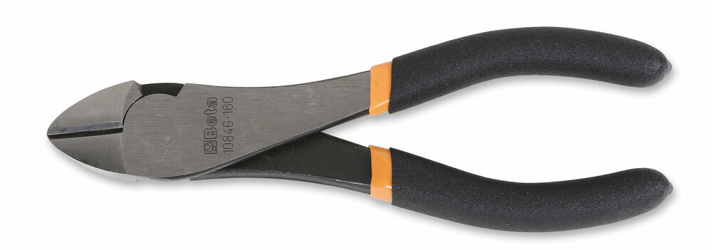 Szczypce tnące boczne, wzmocnione, ramiona pokryte podwójną warstwą pcw, wykończenie powierzchni przemysłowe, model 1084g/160 1