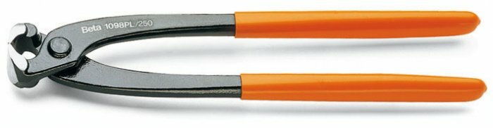 Obcęgi tynkarskie do siatki rabitza, ramiona pokryte warstwą pcw, model 1098pl, 250mm 1