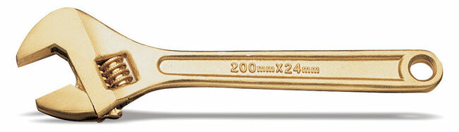 Klucz płaski nastawny nieiskrzący, model 110ba, 150mm 1
