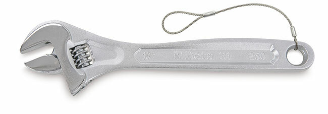 Klucz płaski nastawny chromowany do prac na wysokościach, model 111hs, 450mm 1