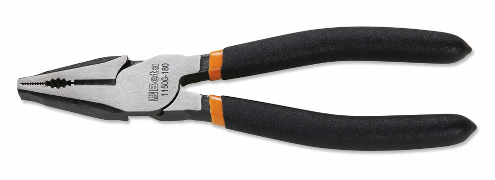 Szczypce uniwersalne wzmocnione, ramiona pokryte podwójną warstwą pcw, wykończenie powierzchni przemysłowe, model 1150g/220 1