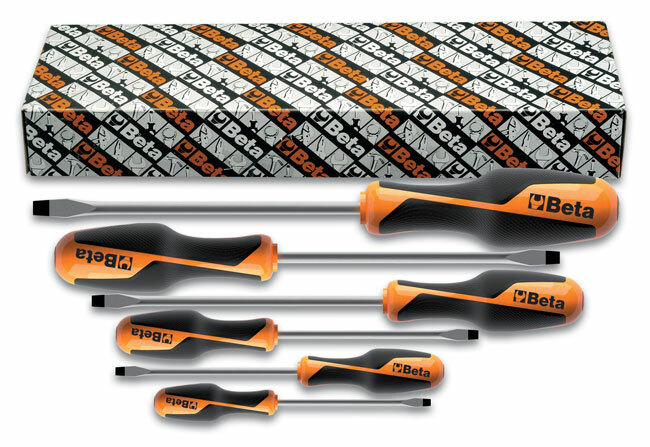 Komplet wkrętaków płaskich, betagrip 1260, 2,5x75-8x200mm, 6 sztuk, w kartonie, model 1260/s6 1