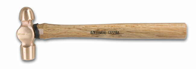 Młotek z kulistym noskiem i obuchem, nieiskrzący, model 1377ba, 340g 1