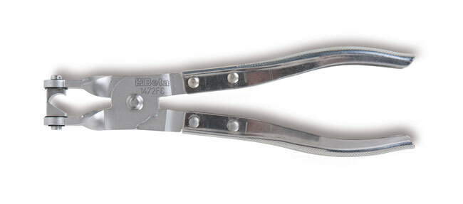 Szczypce do opasek clic z obrotowymi szczękami, model 1472fc, 210mm 1