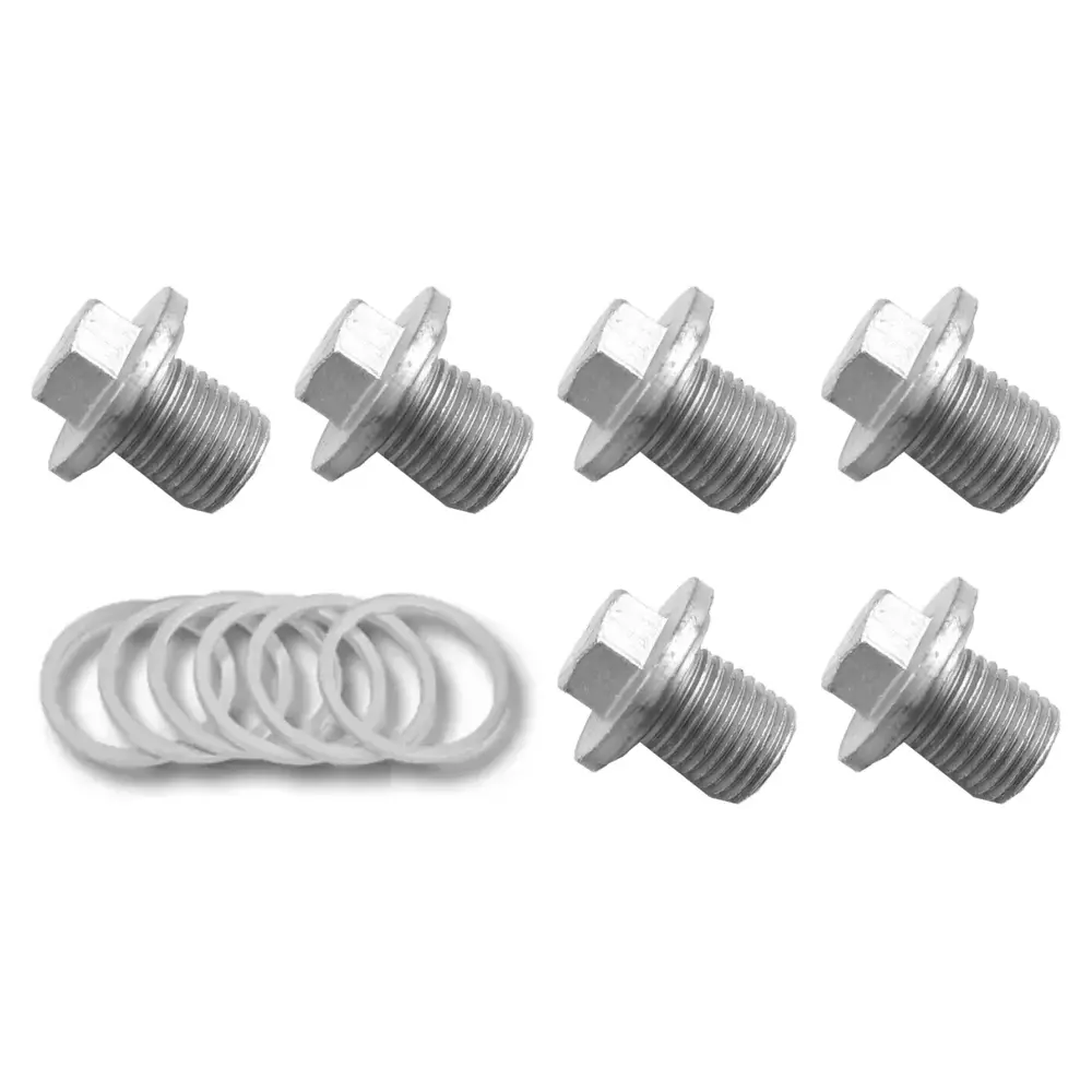 Zestaw korków spustu oleju i podkładek, 12 elementów, model 1495T, M22x1,5mm 1
