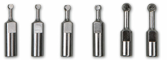 Komplet trzech par końcówek zastępujących kulki do ściągacza 1547, 5-6-8mm, model 1547kp/2 1