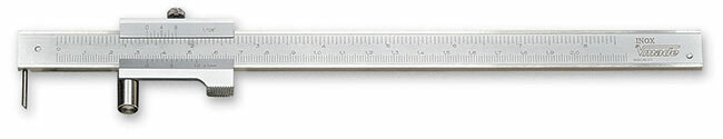 Znacznik traserski z rolką dociskową ze stali nierdzewnej, model 1679/200, 0-200mm 1