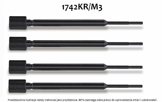 Komplet trzpieni do nitownicy 1742, model 1742kr/m3, m3 (komplet 4 sztuk) 1