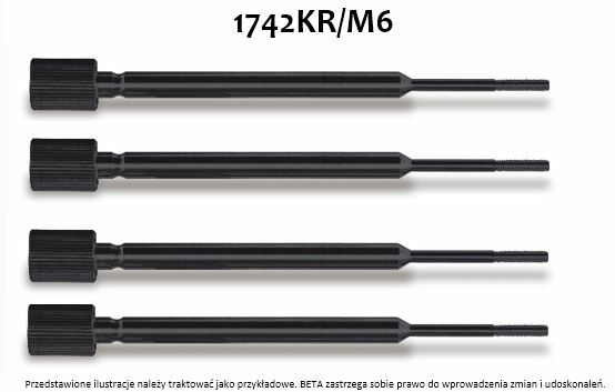 Komplet trzpieni do nitownicy 1742, model 1742kr/m6, m6 (komplet 4 sztuk) 1