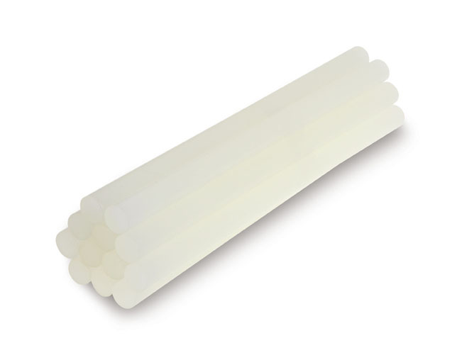 Klej termotopliwy w lasce fi 11mm, do klejenia końcówek 1366kf, model 1851vk-12v (opakowanie 12 sztuk) 1