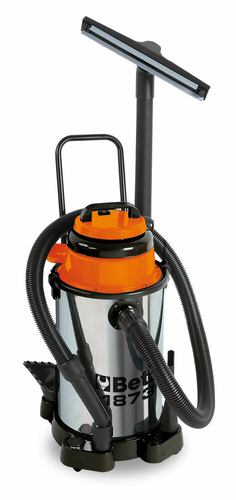Odkurzacz elektryczny do odkurzania na sucho i mokro, obudowa inox, pojemność zbiornika 30l, 230/240v, 50/60 hz, 1100w, model 18 1