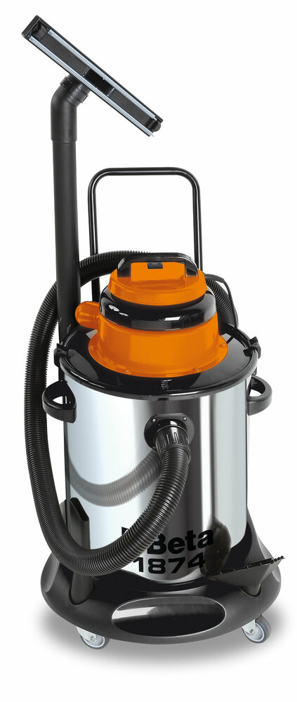 Odkurzacz elektryczny do odkurzania na sucho i mokro, obudowa inox, pojemność zbiornika 50l, 230/240v, 50/60 hz, 1350w, model 18 1