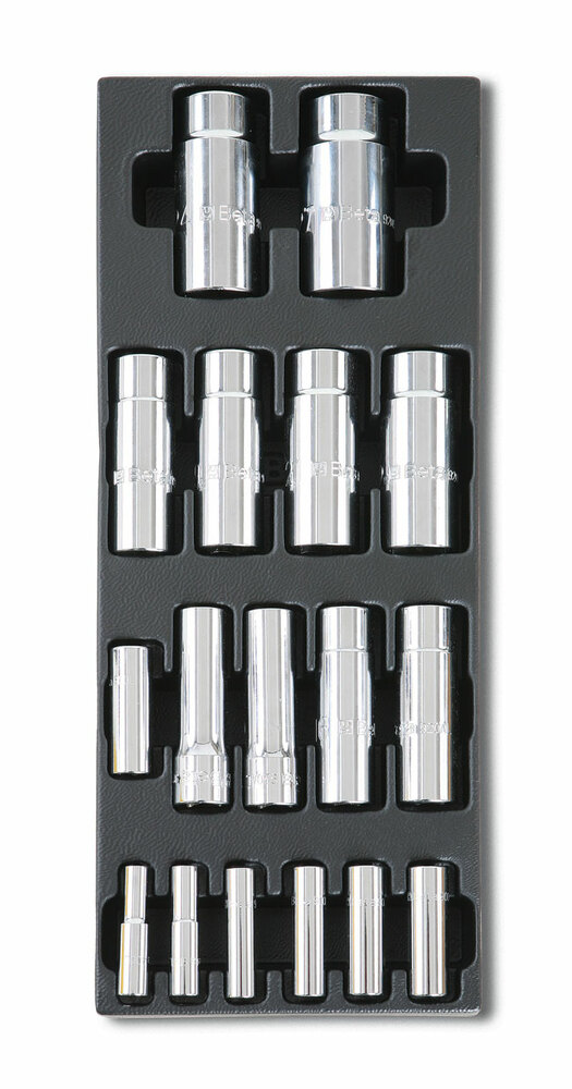 Wkład profilowany twardy z zestawem 17 nasadek 900l-920al, model 2424/t103 1
