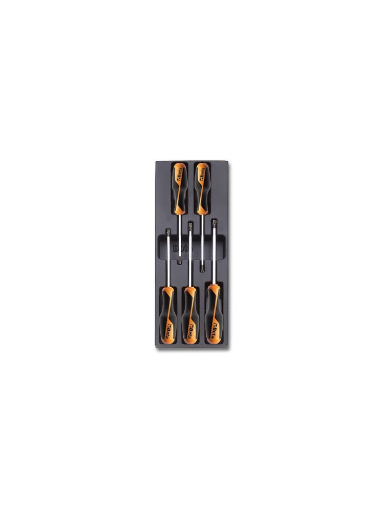 Wkład profilowany twardy z zestawem 5 wkrętaków beta grip, 1267tx, t25-t45, model 2424/t206 1