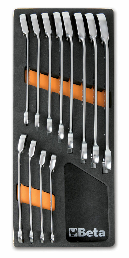 Wkład profilowany miękki z zestawem 12 kluczy 142, 8-19mm, model 2450/m45 1