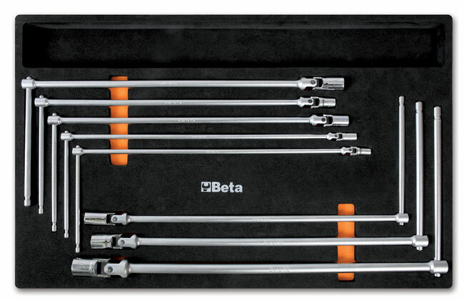 Wkład profilowany miękki z zestawem 8 kluczy 952, 7-19mm, model 2450/m63 1