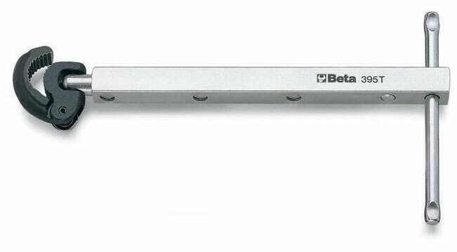 Klucz przegubowy do armatury sanitarnej z regulowaną długością ramienia, model 395t, 10-32mm, 3/8- 1,1/4 1