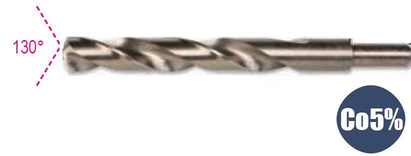 Wiertło cylindryczne krótkie szlifowane 19mm HSS-CO 5% kobaltowe Beta 415CO-A/19 1