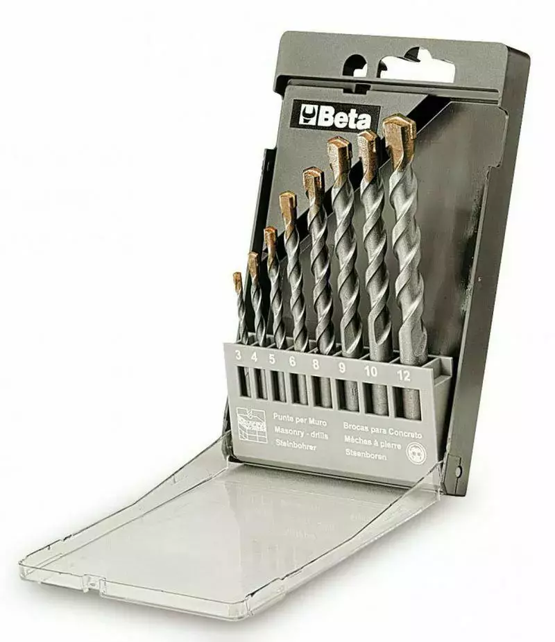 Komplet 8 wierteł do betonu 3-12 mm pudełko Beta 417/SP8 1