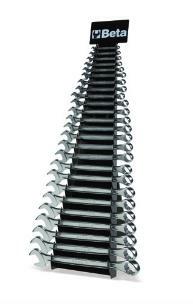 Komplet kluczy płasko-oczkowych 42, 6-32 mm, 25 sztuk, w stojaku metalowym, model 42/sp25 1