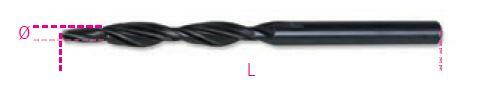 Wiertło kręte dwustopniowe 4,3mm (M4) 180° Beta 420B/M4 1