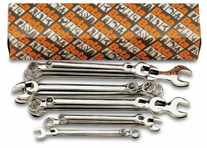 Komplet kluczy płasko-oczkowych długich 42lmp, 8-22 mm, 14 sztuk, w kartonie, model 42lmp/s14 1