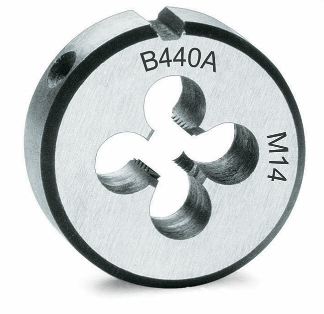 Narzynka okrągła, model 440A, stal chromowa, gwint metryczny M14x2mm 1
