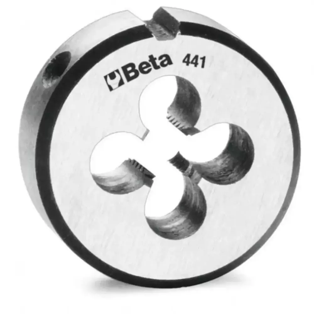 Narzynka okrągła, model 441, stal chromowa, gwint metryczny drobnozwojny M9x1mm 1