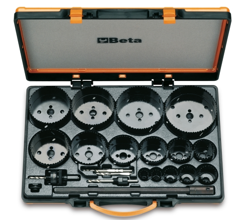 Zestaw 15 pił otworowych 19-114mm z 6 akcesoriami Beta 450/C21 1