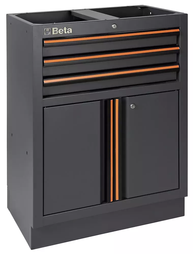 Moduł stały z 3 szufladami i szafką system C45PRO Beta C45PRO2.0/M3A 1