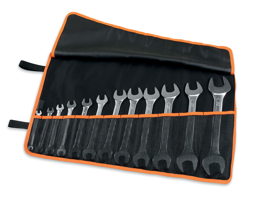 Komplet kluczy płaskich dwustronnych 55, 6-32mm, 12 sztuk, w pokrowcu, model 55/b12n 1