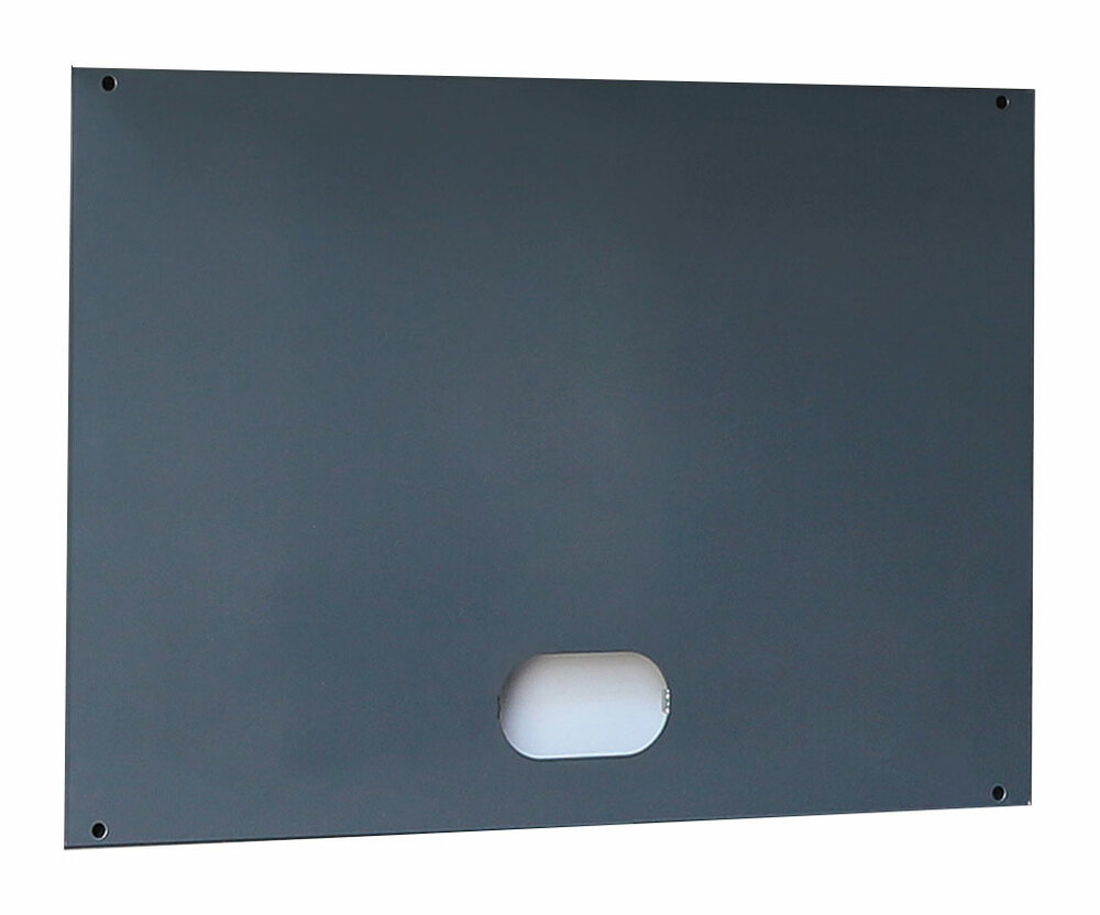 Panel ścienny podszafkowy pełny rsc55, z blachy stalowej, lakierowany, z otworem do montażu gniazda elektrycznego, model 5500/c5 1
