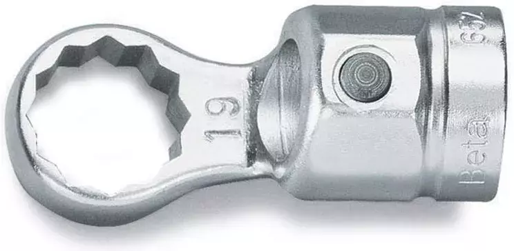 Głowica wymienna oczkowa 18 mm do kluczy dynamometrycznych z trzpieniem Ø 16 mm Beta 652/18 1