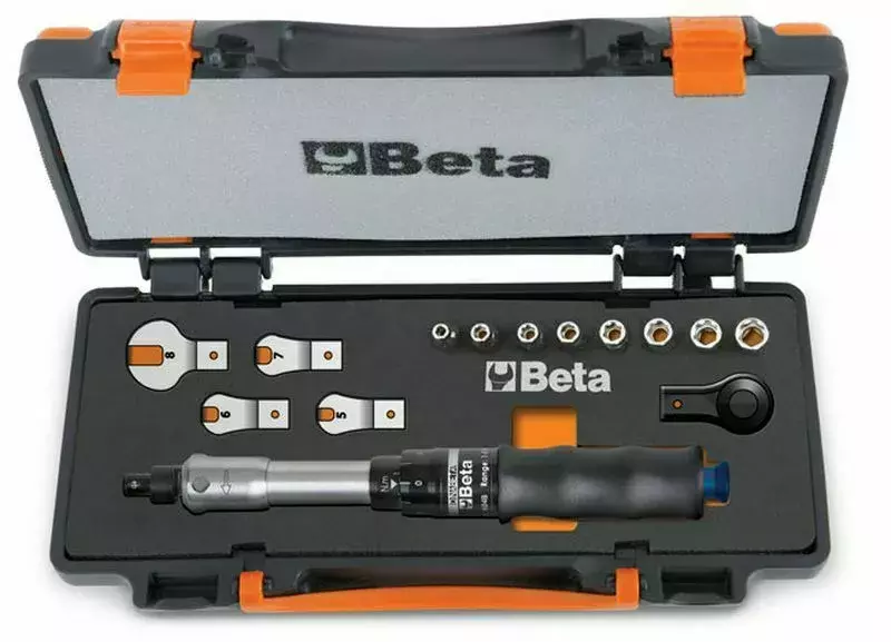 Pokrętło dynamometryczne łamane 604B/5 w zestawie z akcesoriami w pudełku metalowym Beta 671B/C5 1