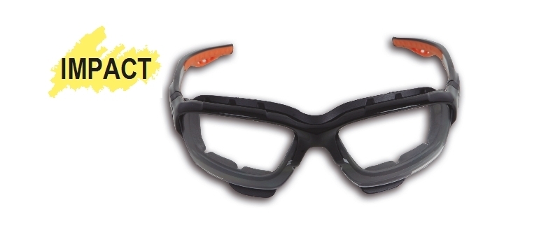 Okulary ochronne z bezbarwnymi soczewkami z poliwęglanu, model 7093bc 1