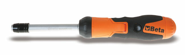 Pokrętło z mechanizmem zapadkowym do końcówek wkrętakowych 1/4 z zestawem końcówek wkrętakowych, 7 elementów, model 855p 1