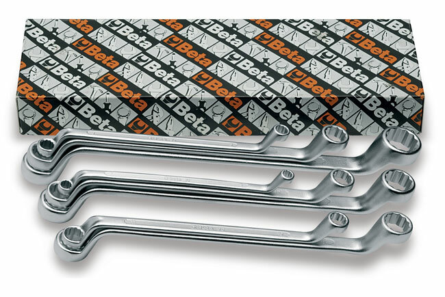 Komplet kluczy oczkowych dwustronnych odsadzonych 90, 6-32mm, 13 sztuk, w kartonie, model 90/s13 1