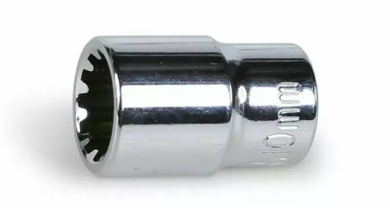 Nasadka z profilem uniwersalnym, gniazdo 1/4", chromowana, model 900U/8 1