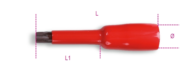 Nasadka 3/8   typ xzn w izolacji do 1000v, model  910mq/xzn8 1