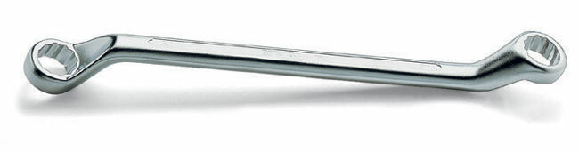 Klucz oczkowy dwustronny odsadzony, model 93, 21x23mm 1