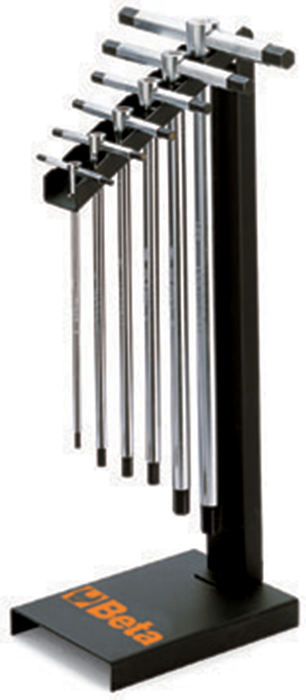 Komplet kluczy trzpieniowych sześciokątnych, typu t 951, 3-10mm, 6 sztuk, na stojaku, model 951/sp6 1