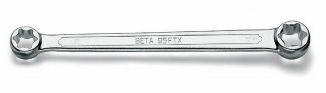 Klucz oczkowy dwustronny profil torx wewnętrny, model 95ftx, e14xe18 1
