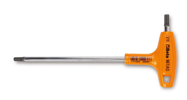 Klucz trzpieniowy kątowy sześciokątny calowy z rękojeścią, model 96t/as, 3/16 1