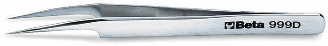 Pęseta zakrzywiona, model 999d, 115mm 1