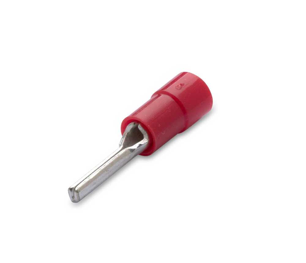 Końcówka igiełkowa izolowana, 1.5/9, pvc, zakres 0.25-1.5 mm2, czerwona, opakowanie 100 sztuk model bm00151 1